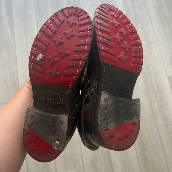 Bed Stu Dorset Women’s Leather Moto Style Boots with Buckles 7.5 - Picture 9 of 11